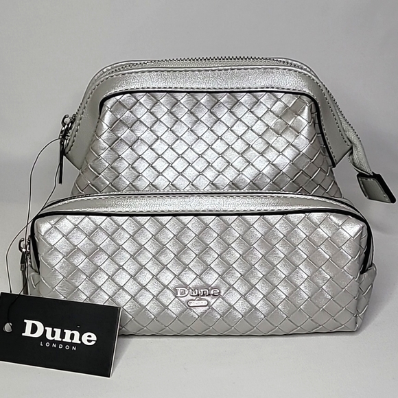 💰NWT! DUNE LONDON ▪︎ 2-PIECE COSMETIC BAG SET - Picture 1 of 11